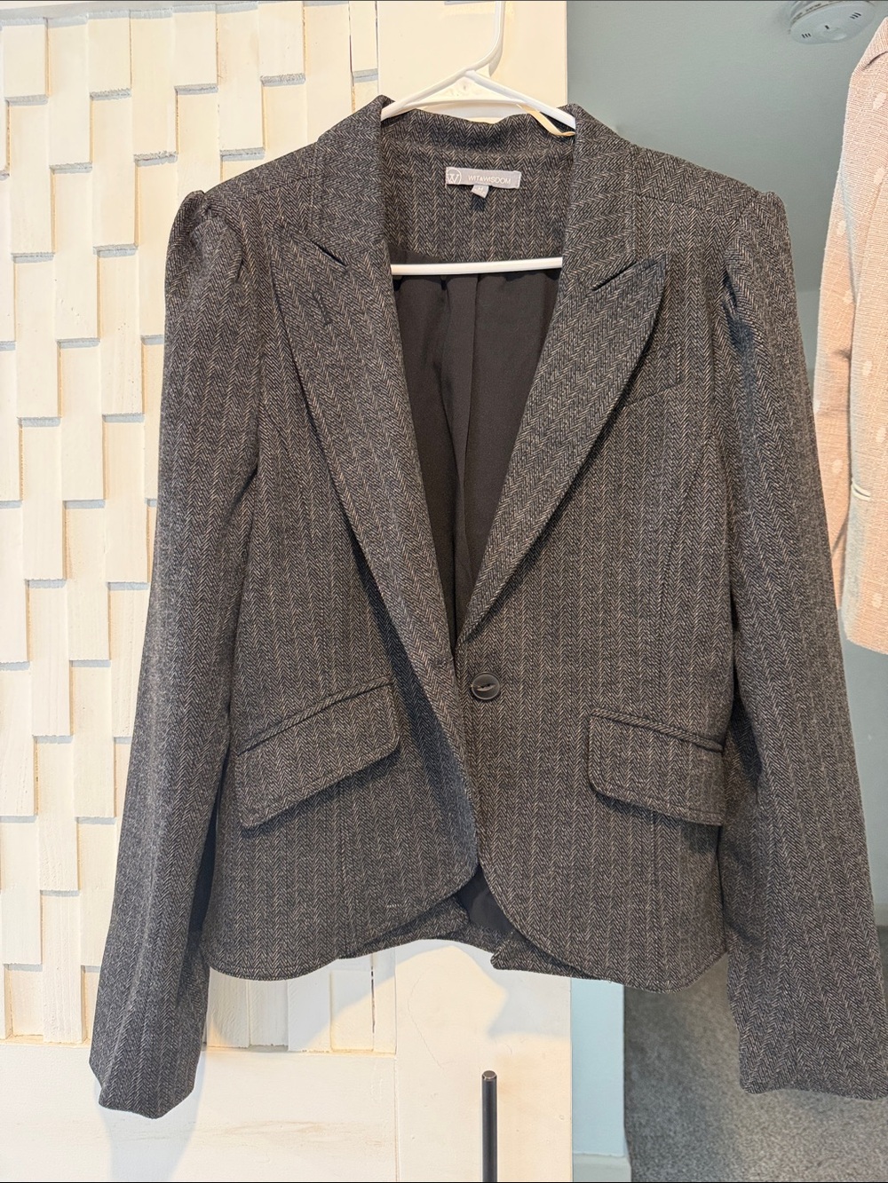 Wit & Wisdom Grey Pinstripe Women's Blazer